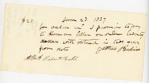 1837 antebellum promissory - 1837,